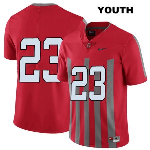 Youth NCAA Ohio State Buckeyes Jahsen Wint #23 College Stitched Elite No Name Authentic Nike Red Football Jersey EU20V65TU